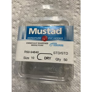 Mustad MUSTAD R50-94840 STD/STD  SZ10 50PK