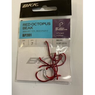 BKK Hooks BKK HOOKS RED OCTOPUS BEAK HOOK SZ 1