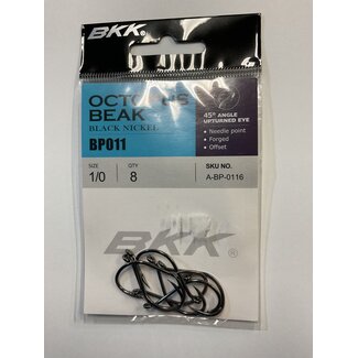 BKK Hooks BKK Octopus Beak Hook 1/0 (8pack)