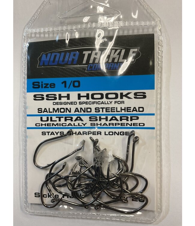 NOVA TACKLE COMPANY Nova SSH Sickle Hook #1 20 Pack