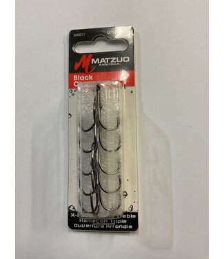 MATZUO BLACK CHROME X-ROUND TREBLE SZ 1