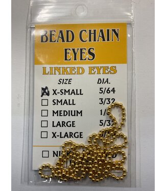 Wapsi BEAD CHAIN EYES X-SMALL GOLD (EYB2502)