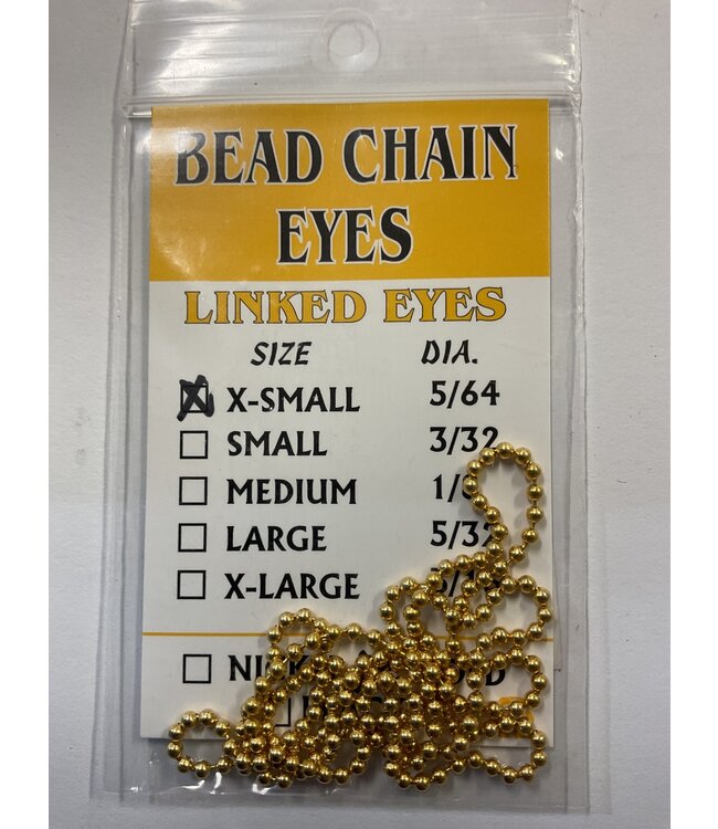 Wapsi BEAD CHAIN EYES X-SMALL GOLD (EYB2502)