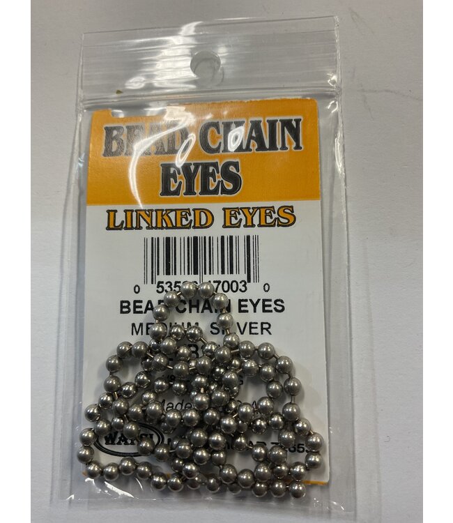 Wapsi BEAD CHAIN EYES MEDIUM SILVER (EYB2524)