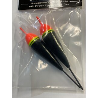 NOVA TACKLE COMPANY NOVA FIXED FLOAT 1/4oz / 7 G W/TUBING 2/PK ORANGE TOP