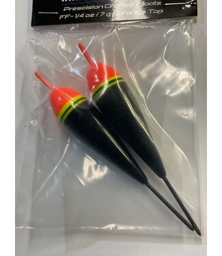 NOVA TACKLE COMPANY NOVA FIXED FLOAT 1/4oz / 7 G W/TUBING 2/PK ORANGE TOP