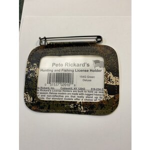 PETE RICKARD, INC. PETE RICKARD BROWN CAMO DELUXE HUNTING LICENSE HOLDER