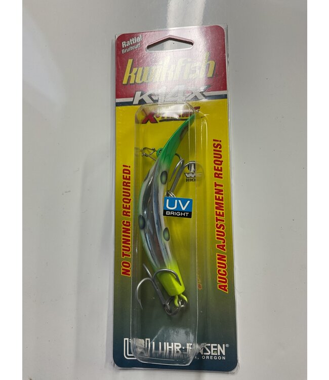 Luhr-Jensen K14X Kwikfish X-Treme (Rattle)  Flo Green / Chart UV