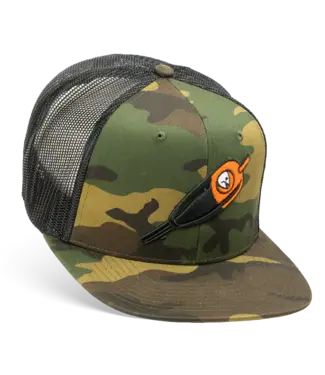 STLHD GO TIME CAMO FLAT BILL TRUCKER HAT 1622