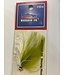Challenger Lures CHALLENGER MARABOU JIG GOLD HD/OLIVE & WHITE BODY W/FLASH 1/32oz