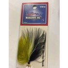 Challenger Lures CHALLENGER MARABOU JIG GOLD HD/ OLIVE, BLACK & WHITE BODY 1/32oz