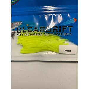CLEARDRIFT Cleardrift Trout Worms Glow Chartreuse 2.5"