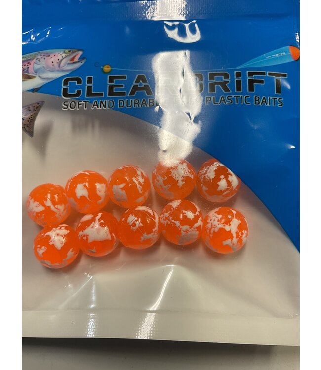 CLEARDRIFT CLEARDRIFT SOFT BEADS - GLAZED - 10MM - 10PK - LIGHT ORANGE