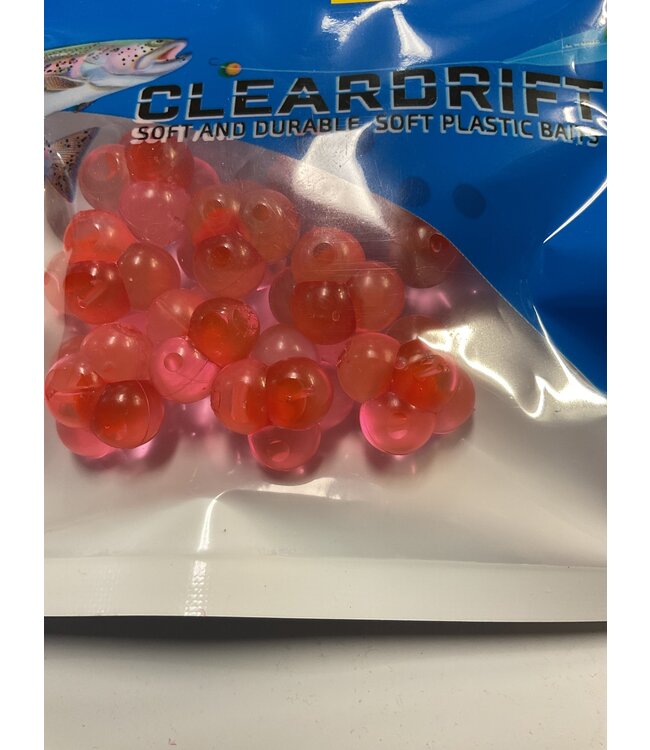 CLEARDRIFT CLEARDRIFT - EGG CLUSTER - EMBRYO - MEDIUM - 10PK - CANDY APPLE / RED DOT