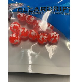 CLEARDRIFT Cleardrift Glazed Soft Bead Rocket Red 10mm