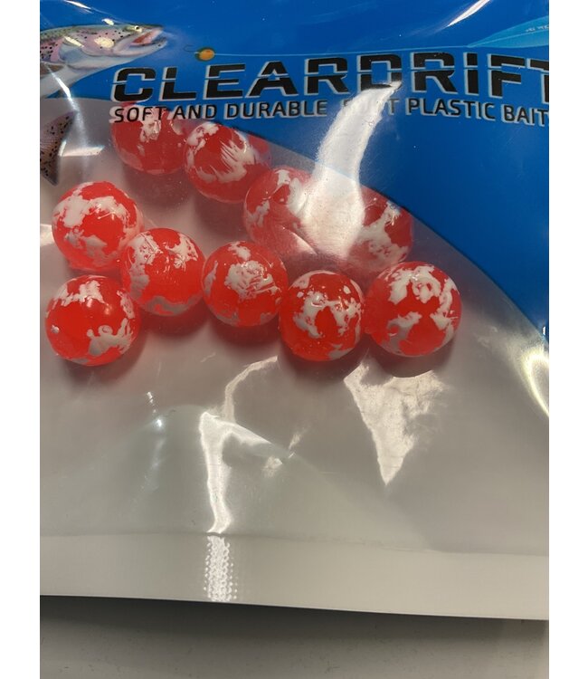 CLEARDRIFT CLEARDRIFT SOFT BEADS - GLAZED - 10MM - 10PK - ROCKET RED