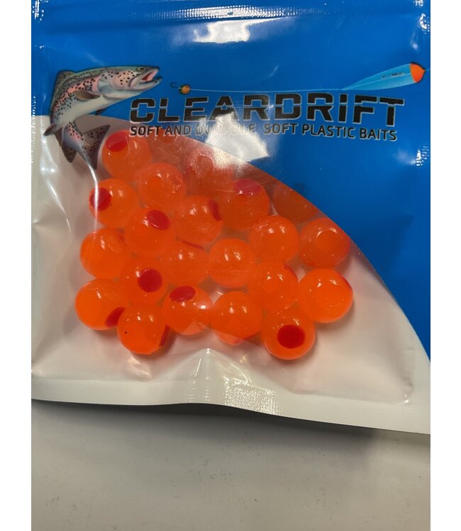 CLEARDRIFT CLEARDRIFT SOFT BEADS - EMBRYO - 10MM - 24PK - SALMON ROE