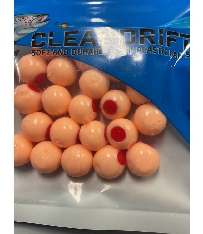 CLEARDRIFT CLEARDRIFT SOFT BEADS - EMBRYO - 10MM - 24PK - DEAD EGG / RED DOT