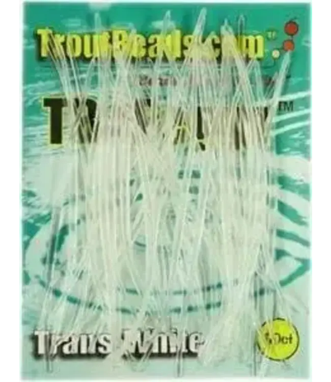 TroutBeads TROUTBEADS  T/B PEGGZ (tm) 50ct RUBBER TOOTHPICKS TRANS WHITE