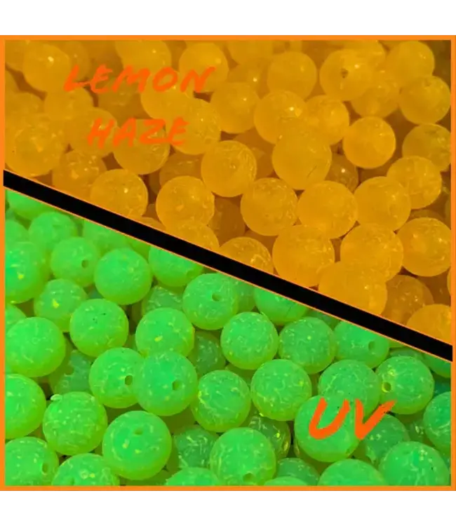 Fishin Freekz FISHIN FREEKZ 10MM BEADS LEMON HAZE 15/PK