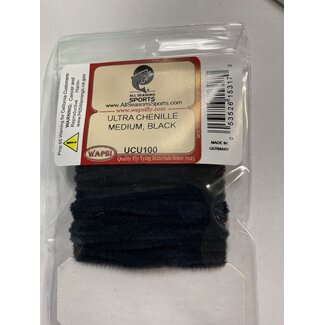 Wapsi (UCU100) ULTRA CHENILLE MEDIUM, BLACK