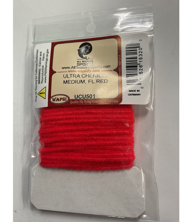 Wapsi (UCU501) ULTRA CHENILLE MEDIUM, FL RED