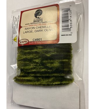 Wapsi (C4901) RAYON CHENILLE, LARGE, DARK OLIVE