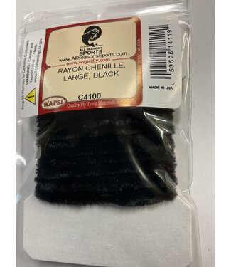 Wapsi (C4100) RAYON CHENILLE, LARGE, BLACK