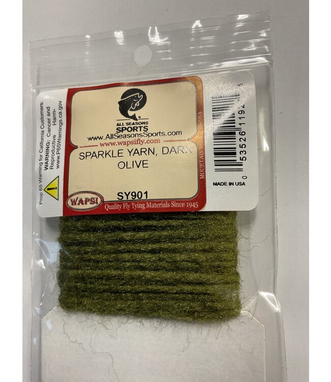 Wapsi SPARKLE YARN, DARK OLIVE SY901