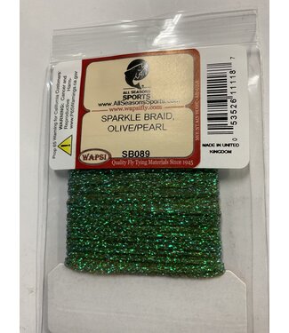 Wapsi SPARKLE BRAID, OLIVE/PEARL SB089