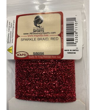 Wapsi SPARKLE BRAID, RED/METALLIC (SB056)