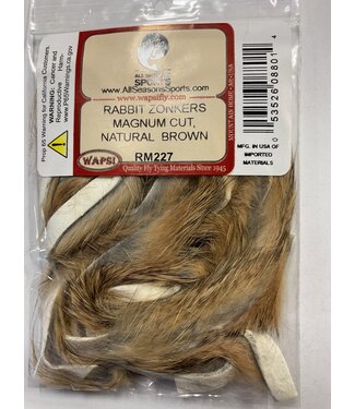 Wapsi (RM227) RABBIT ZONKERS MAGNUM CUT, NATURAL  BROWN