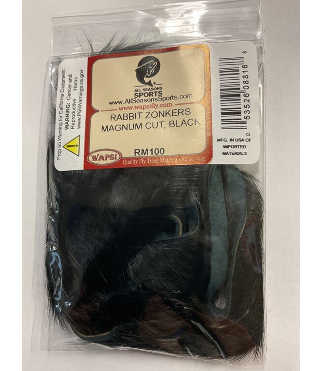 Wapsi (RM100) RABBIT ZONKERS MAGNUM CUT, BLACK