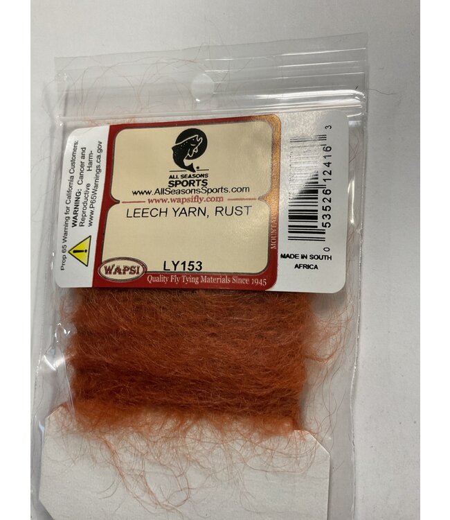 Wapsi LEECH YARN, RUST LY153