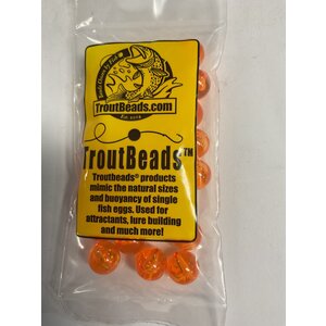 TroutBeads.com, Inc. 10MM TROUTBEADS ORANGE CLEAR