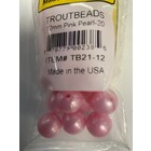 TroutBeads.com, Inc. 12MM TROUTBEADS PINK PRL TB21-12