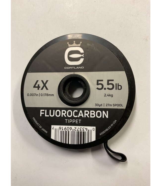 Cortland 609167 Cortland Fluorocarbon Tippet  4x  5.5lb