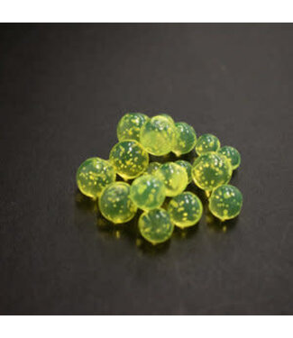 Death Roe DEATH ROE SCENTED SOFT EGG CHAINS 1/4" ULTRA CHARTREUSE/FLAKE SERIES