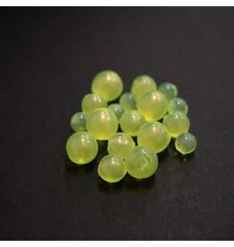 Death Roe DEATH ROE SCENTED SOFT EGG CHAINS 3/8" GHOST PEARL ULTRA CHARTREUSE