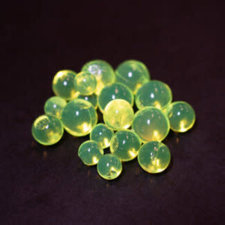 Death Roe DEATH ROE SCENTED SOFT EGG CHAINS 5/16" ULTRA CHARTREUSE