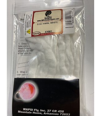 Wapsi EY001 A.S.S. EGG YARN, WHITE
