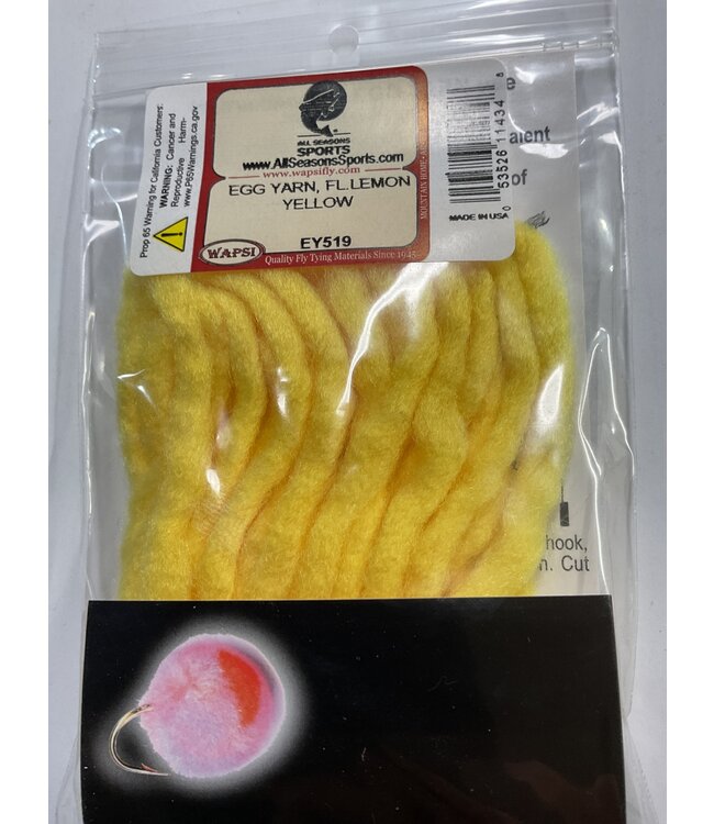 Wapsi EY519  A.S.S. EGG YARN, FL. LEMON YELLOW