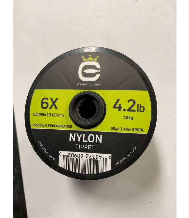 Cortland Cortland Copolymer Nylon Tippet 6X 50 YD