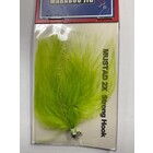 Challenger Lures CHALLENGER MARABOU JIG NICKEL HEAD CHARTREUSE BODY W/FLASH 1/32oz