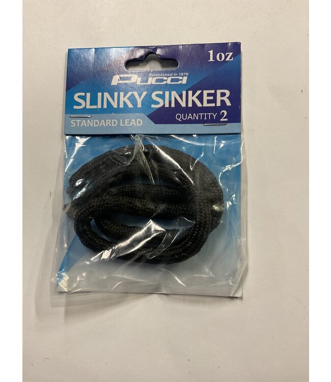G. PUCCI & SONS, INC. P-LINE SLINKY SINKER SLWS 1 OZ STANDARD LEAD 2PK