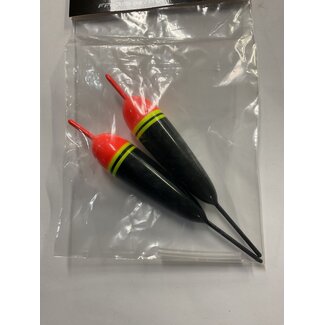 NOVA TACKLE COMPANY NOVA FIXED FLOAT 3/16oz / 6 G W/TUBING 2/PK ORANGE TOP