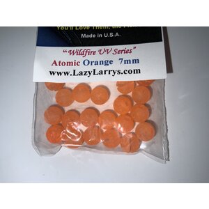 Lazy Larry's 7MM LAZY LARRY'S BEADS ATOMIC ORANGE