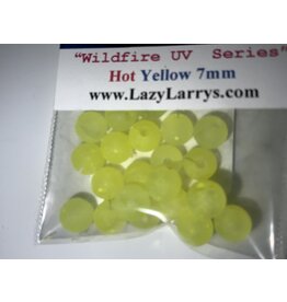 Lazy Larry's 7MM LAZY LARRY'S BEADS HOT YELLOW