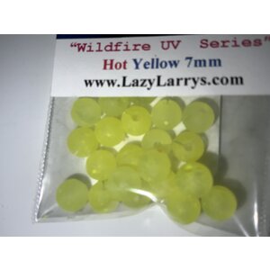 Lazy Larry's 7MM LAZY LARRY'S BEADS HOT YELLOW