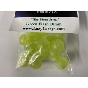 Lazy Larry's 10MM LAZY LARRY'S BEADS GREEN FLASH